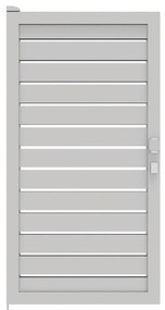Cancello manuale battente ALBA Maia120-20 in alluminio, reversibile, L 100 x H 160 cm, di colore bianco
