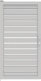 Cancello manuale battente Maia120-20 ALBA in alluminio bianco, reversibile, L 100 x H 160 cm