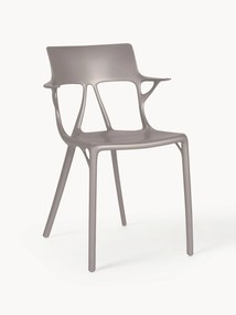 Sedie con braccioli in plastica A. I. 2 pz