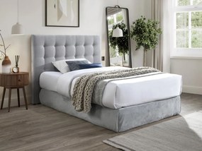 Testata trapuntata 140 cm Tessuto Grigio - FRANCESCO