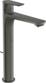 Rubinetto per lavabo getto laminare cristallino Concept Air grigio spazzolato satinato IDEAL STANDARD H 29.6 cm