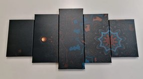Quadri 5 pezzi – Mandala di lusso