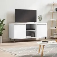 Mobile Porta TV Bianco 104x35x50 cm in Legno Multistrato 827004