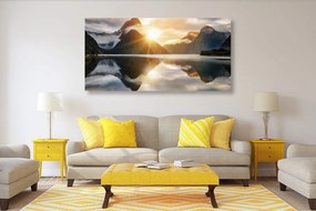 Stampa su tela – Milford Sound all'alba