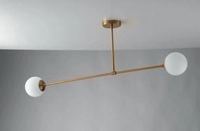 Lampadario Sospensione Themys Class Colore Ottone 28W  Mis 120 x 170 cm