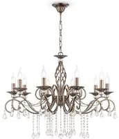 Lampadario Classico Grace Metallo Ottone 10 Luci