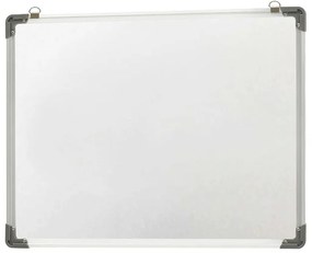 Lavagna Magnetica Bianca Cancellabile a Secco 90x60 cm Acciaio