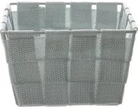Cestino grigio In nylon, da 14X14X8,5 cm