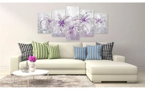 Quadri su vetro acrilico  Purple Graces [Glass]  Colore Grigio, Dimensioni e Misure 100x50