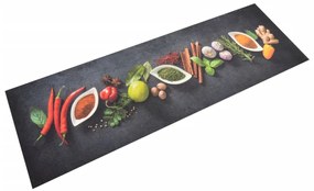 Tappeto Da Cucina Lavabile Spezie 60x180 Cm Velluto /