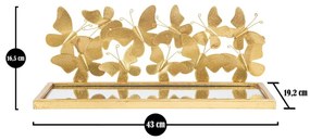 Comodino in oro Butterfly - Mauro Ferretti