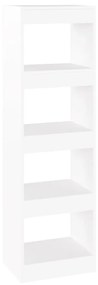 Libreria/divisorio bianco 40x30x135 cm