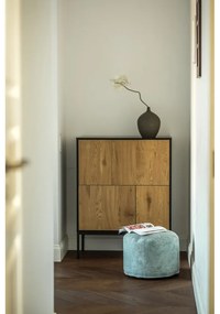 Puof a sacco color menta con rivestimento in velluto a coste Mini – SLOWDOWN