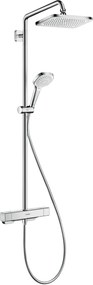 Colonna doccia 280 con soffione doccetta 1jet Ecosmart e miscelatore Termostato Cromo Hansgrohe Croma E 27660000