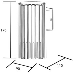 Applique da esterno KUUSAMO 1xE27/20W/230V IP54 antracite