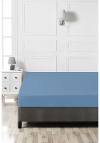 Lenzuolo con angoli blu in cotone 140x200 cm – Mijolnir