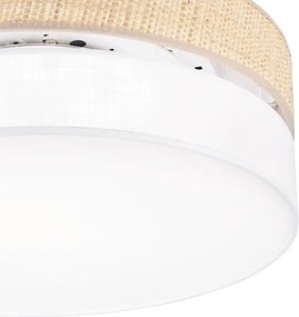 Plafoniera LED SIRJA BOHO LED/36W/230V Ø 45 cm beige/bianco