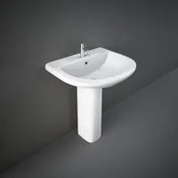 Lavabo Rak Orient In Ceramica 65 x 55 cm Colonna Rak Orient