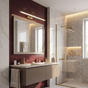 Applique da bagno LED SWE023-1W 60cm Brush Gold