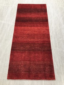 Loribaft Tappeto 190 x 80 Rosso (Iran) Annodato A Mano