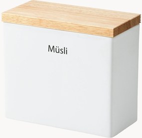 Barattolo con coperchio in legno di caucciù Müsli