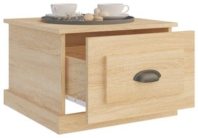 Tavolino da salotto rovere sonoma 50x50x35 cm legno multistrato