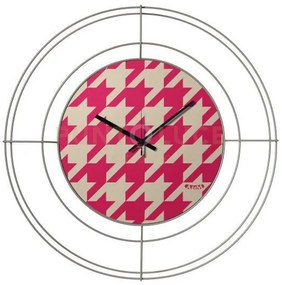 Orologio nudo piccolo pied de poule magenta sabbia ,pied de poule m...