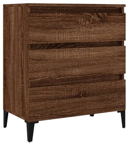 Credenza rovere marrone 60x35x70 cm in legno multistrato