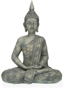 Statua Decorativa Versa Grigio Buddha 19 x 40 x 28 cm Resina