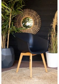 Set di 2 sedie da giardino in plastica nera Amalia - Hartman