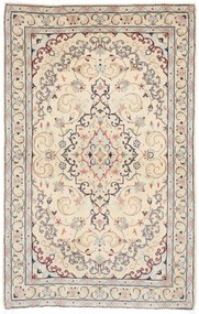 Kashan Tappeto 150x100 Beige (Iran) Annodato A Mano