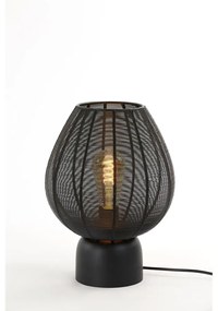 Lampada da tavolo nera (altezza 34 cm) Suneko - Light &amp; Living