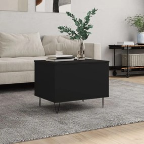 Tavolino Da Salotto Nero 60x44,5x45 Cm İn Legno Multistrato /