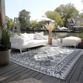 Tappeto da esterno grigio crema 160x230 cm Gemini - Elle Decoration