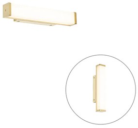 Applique da parete per bagno in ottone 32 cm con LED IP44 - Cascada