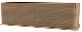 Mobile da bagno sotto lavabo BADEN HAUS Bohemia tabaco laccato opaco L 144 x H 42 x P 50 cm 2 cassetti, lavabo non incluso