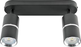 Faretto BAMBOO 2xGU10/10W/230V nero