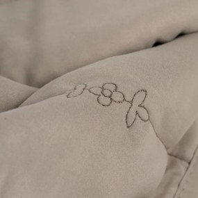 Copriletto grigio tortora con rivestimento trapuntato 240x260 cm – Ixia