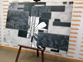 Stampa su tela – Astrazione in bianco e nero