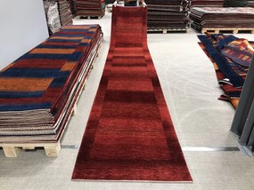 Loribaft Tappeto persiano 90 x 500 Rosso (Iran) Annodato A Mano