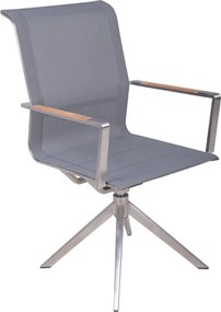 Sedia da giardino in metallo grigio Salida - Garden Pleasure