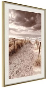 Poster  Sandy Path  Cornice Quadri Cornice d'oro con passe-partout, Larghezza x Altezza Home decor 40x60