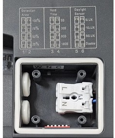 Plafoniera LED da bagno con sensore ELLÉ LED/24W/230V diametro 26 cm IP54 antracite