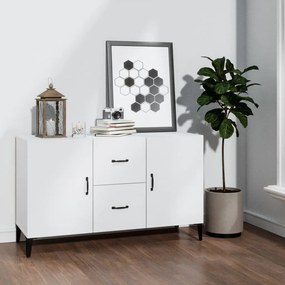 Credenza Bianca 100x36x60 Cm İn Legno Multistrato /