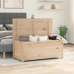 Contenitore Portaoggetti 110x50x45,5 Cm Legno Massello Pino /