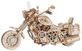 RoboTime - 3D puzzle meccanico in legno Moto cruiser