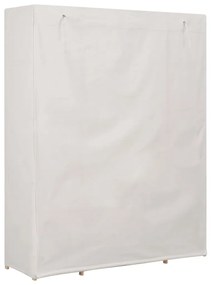Armadio Bianco 135x40x170 cm in Tessuto