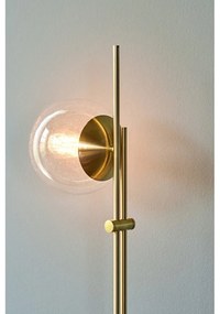Lampada da terra in ottone con paralume in vetro (altezza 147 cm) Bubble - Hübsch