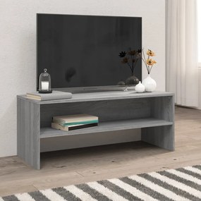 Mobile Porta Tv Grigio Sonoma 100x40x40 Cm İn Legno Multistrato /