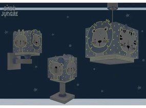 Dalber 63111T - Lampada per bambini JUNGLE 1xE14/8W/230V blu